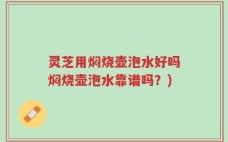 灵芝用焖烧壶泡水好吗焖烧壶泡水靠谱吗？)