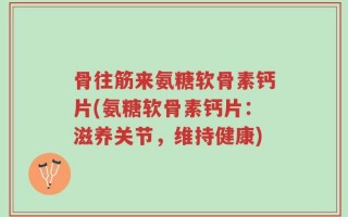 骨往筋来氨糖软骨素钙片(氨糖软骨素钙片：滋养关节，维持健康)
