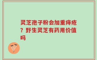 灵芝孢子粉会加重痔疮？野生灵芝有药用价值吗