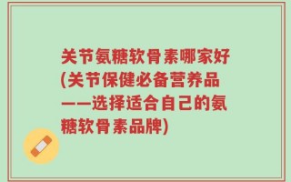 关节氨糖软骨素哪家好(关节保健必备营养品——选择适合自己的氨糖软骨素品牌)