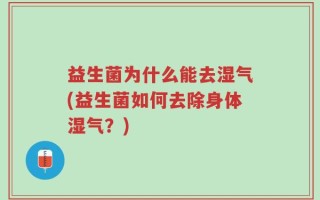 益生菌为什么能去湿气(益生菌如何去除身体湿气？)