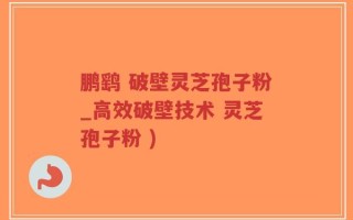 鹏鹞 破壁灵芝孢子粉_高效破壁技术 灵芝孢子粉 )