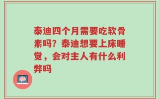 泰迪四个月需要吃软骨素吗？泰迪想要上床睡觉，会对主人有什么利弊吗