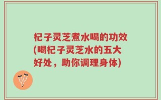 杞子灵芝煮水喝的功效(喝杞子灵芝水的五大好处，助你调理身体)