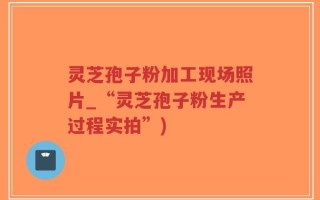 灵芝孢子粉加工现场照片_“灵芝孢子粉生产过程实拍”)
