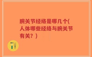 腕关节经络是哪几个(人体哪些经络与腕关节有关？)