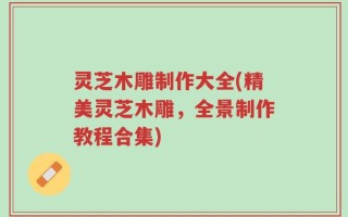 灵芝木雕制作大全(精美灵芝木雕，全景制作教程合集)