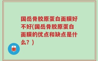 国岳骨胶原蛋白面膜好不好(国岳骨胶原蛋白面膜的优点和缺点是什么？)
