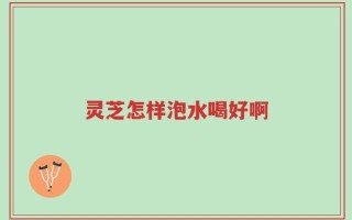 灵芝怎样泡水喝好啊