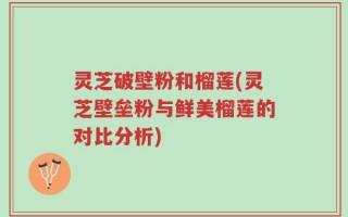 灵芝破壁粉和榴莲(灵芝壁垒粉与鲜美榴莲的对比分析)