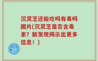 沉灵芝还能吃吗有毒吗图片(沉灵芝是否含毒素？新发现揭示出更多信息！)