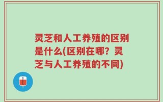 灵芝和人工养殖的区别是什么(区别在哪？灵芝与人工养殖的不同)