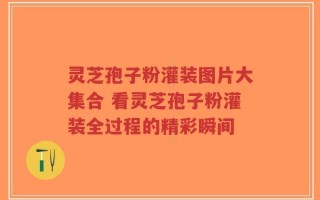 灵芝孢子粉灌装图片大集合 看灵芝孢子粉灌装全过程的精彩瞬间