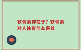 软骨素存在于？软骨素对人体有什么害处