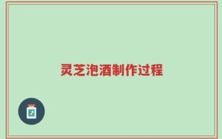 灵芝泡酒制作过程