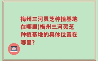 梅州三河灵芝种植基地在哪里(梅州三河灵芝种植基地的具体位置在哪里？