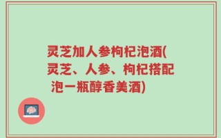 灵芝加人参枸杞泡酒(灵芝、人参、枸杞搭配 泡一瓶醇香美酒)