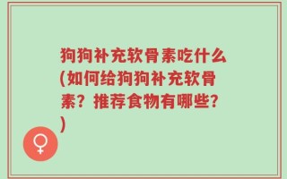 狗狗补充软骨素吃什么(如何给狗狗补充软骨素？推荐食物有哪些？)