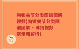 胸锁关节分类图谱图解视频(胸锁关节分类图谱图解 - 详细视频演示和解析)