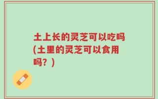 土上长的灵芝可以吃吗(土里的灵芝可以食用吗？)
