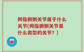 拇指腕侧关节属于什么关节(拇指腕侧关节是什么类型的关节？)