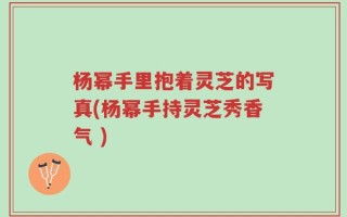 杨幂手里抱着灵芝的写真(杨幂手持灵芝秀香气 )