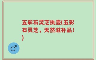 五彩石灵芝执壶(五彩石灵芝，天然滋补品！)
