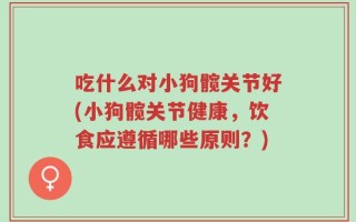 吃什么对小狗髋关节好(小狗髋关节健康，饮食应遵循哪些原则？)