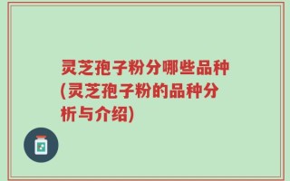 灵芝孢子粉分哪些品种(灵芝孢子粉的品种分析与介绍)