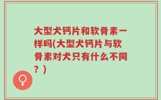大型犬钙片和软骨素一样吗(大型犬钙片与软骨素对犬只有什么不同？)