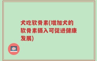 犬吃软骨素(增加犬的软骨素摄入可促进健康发展)