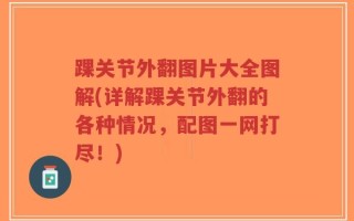 踝关节外翻图片大全图解(详解踝关节外翻的各种情况，配图一网打尽！)