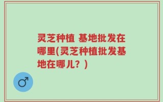 灵芝种植 基地批发在哪里(灵芝种植批发基地在哪儿？)