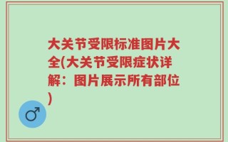 大关节受限标准图片大全(大关节受限症状详解：图片展示所有部位)