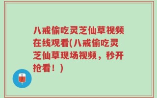 八戒偷吃灵芝仙草视频在线观看(八戒偷吃灵芝仙草现场视频，秒开抢看！)