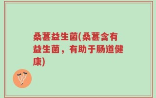 桑葚益生菌(桑葚含有益生菌，有助于肠道健康)