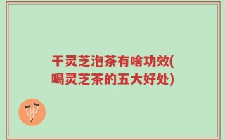 干灵芝泡茶有啥功效(喝灵芝茶的五大好处)