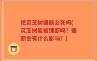 把灵芝树锯断会死吗(灵芝树能被锯断吗？锯断会有什么影响？)