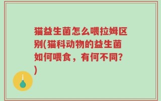 猫益生菌怎么喂拉姆区别(猫科动物的益生菌如何喂食，有何不同？)