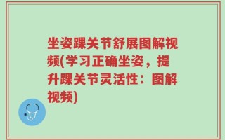 坐姿踝关节舒展图解视频(学习正确坐姿，提升踝关节灵活性：图解视频)