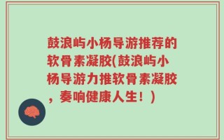 鼓浪屿小杨导游推荐的软骨素凝胶(鼓浪屿小杨导游力推软骨素凝胶，奏响健康人生！)