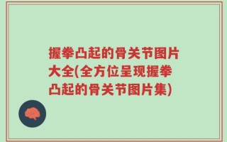 握拳凸起的骨关节图片大全(全方位呈现握拳凸起的骨关节图片集)