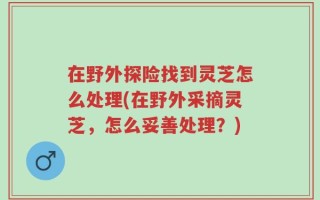 在野外探险找到灵芝怎么处理(在野外采摘灵芝，怎么妥善处理？)