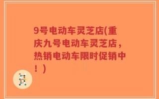 9号电动车灵芝店(重庆九号电动车灵芝店，热销电动车限时促销中！)