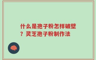什么是孢子粉怎样破壁？灵芝孢子粉制作法