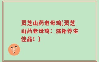 灵芝山药老母鸡(灵芝山药老母鸡：滋补养生佳品！)