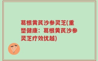 葛根黄芪沙参灵芝(重塑健康：葛根黄芪沙参灵芝疗效优越)