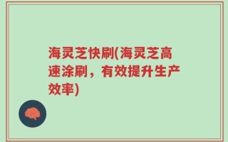 海灵芝快刷(海灵芝高速涂刷，有效提升生产效率)
