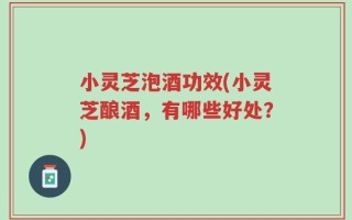 小灵芝泡酒功效(小灵芝酿酒，有哪些好处？)
