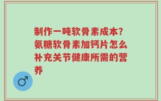制作一吨软骨素成本？氨糖软骨素加钙片怎么补充关节健康所需的营养